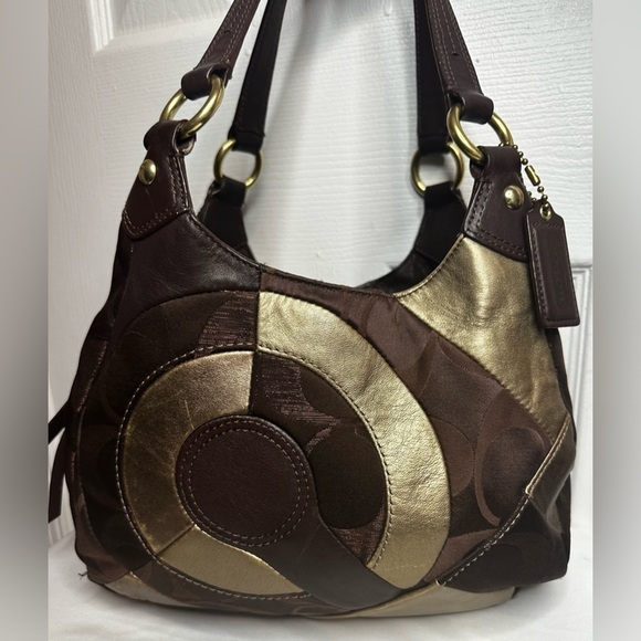 Coach Rare Limited Edition Soho Signature Inlaid Patchwork Hobo shoulder bag GUC - Picture 9 of 15